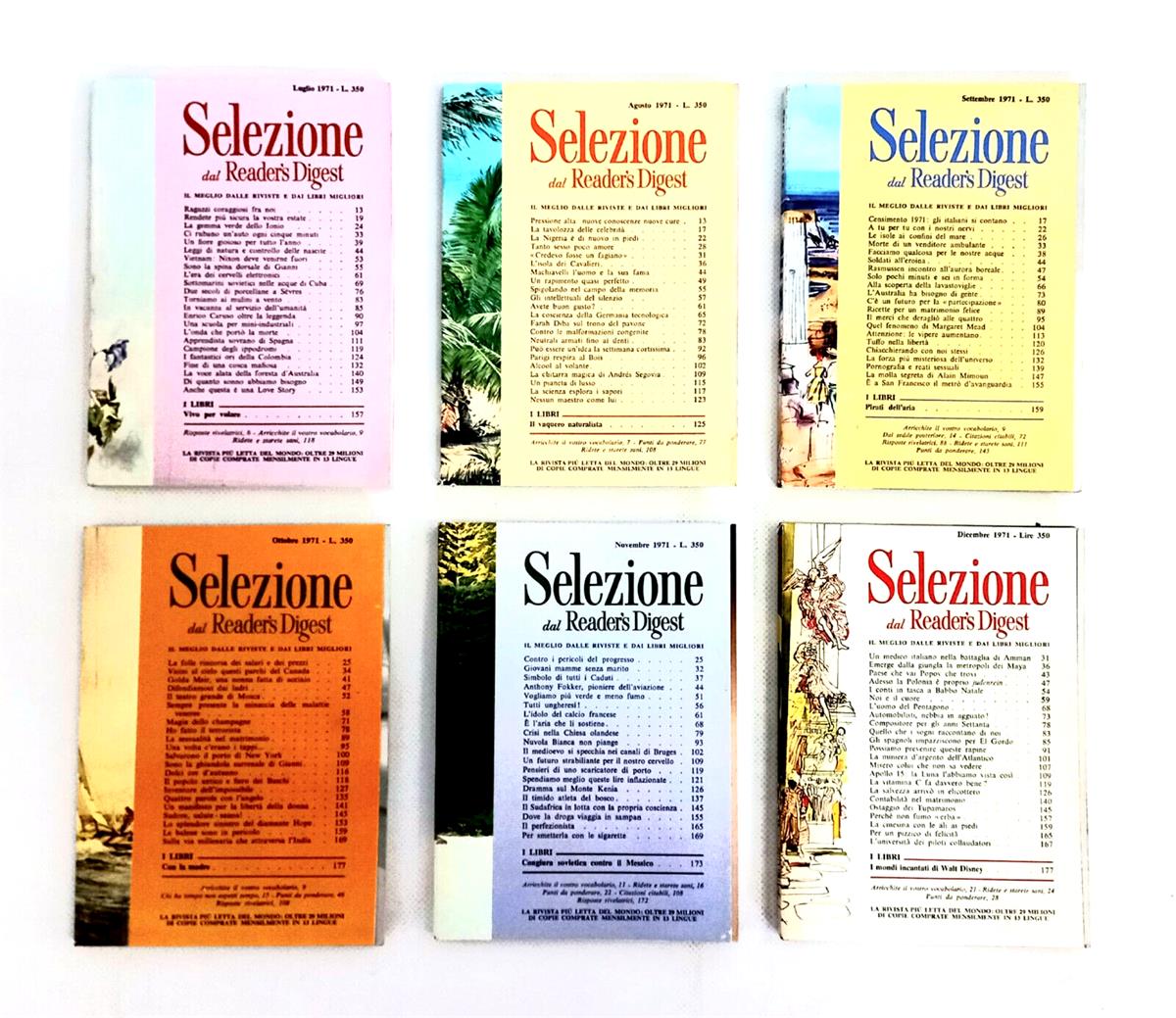 EBOND Lotto Selezione Del Reader's Digest 1971 Luglio a Dicembre Libro LI013056