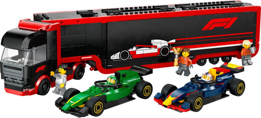 LEGO 60445 Autotrasportatore F1® con monoposto RB20 e AMR24 F1®