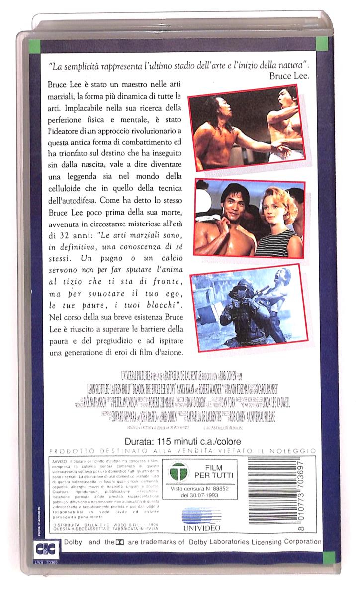 EBOND Dragon La Storia Di Bruce Lee Universal Cic VHS VH004968