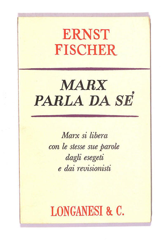 EBOND Marx Parla Di Se Libro LI006755
