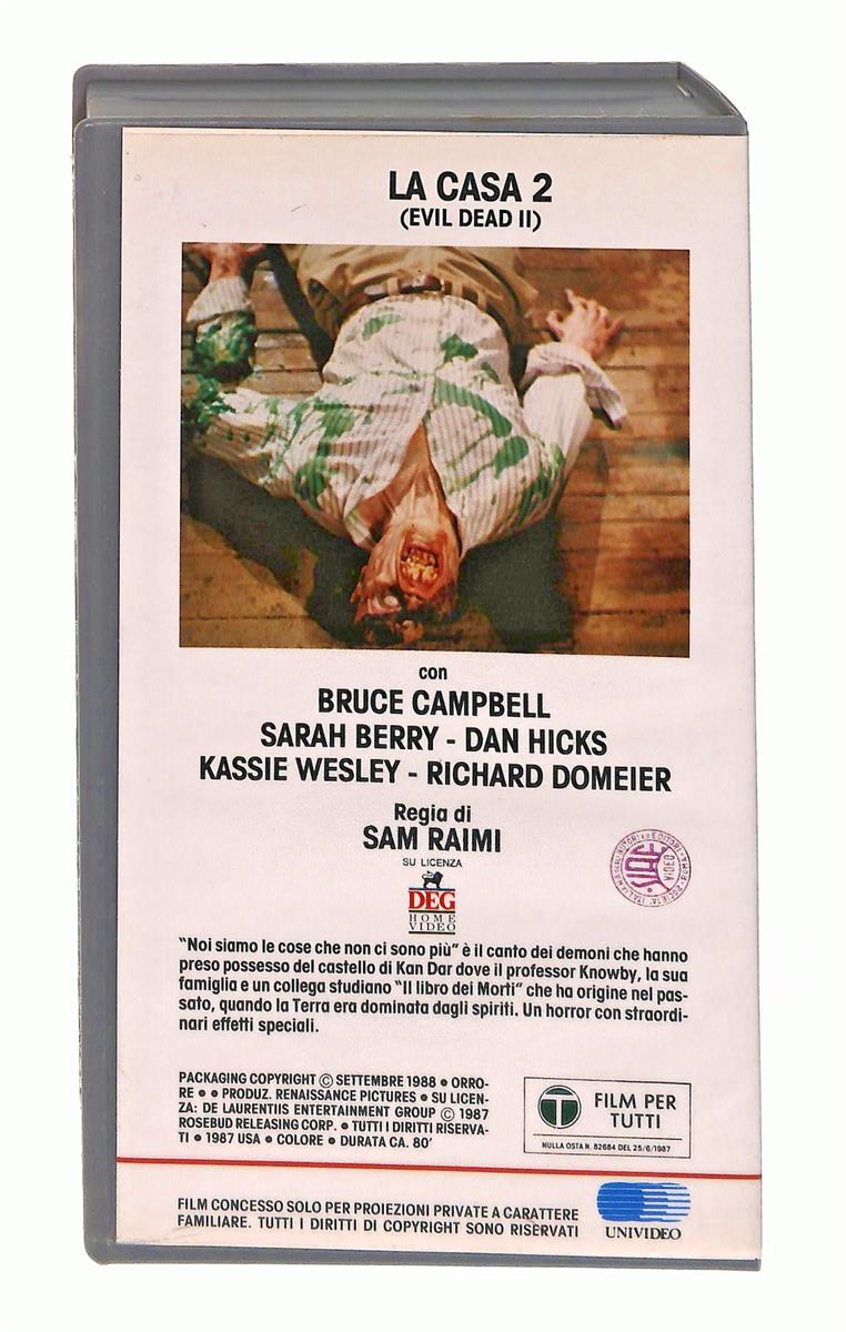 EBOND La Casa 2 Ciak Cine VHS VH004170