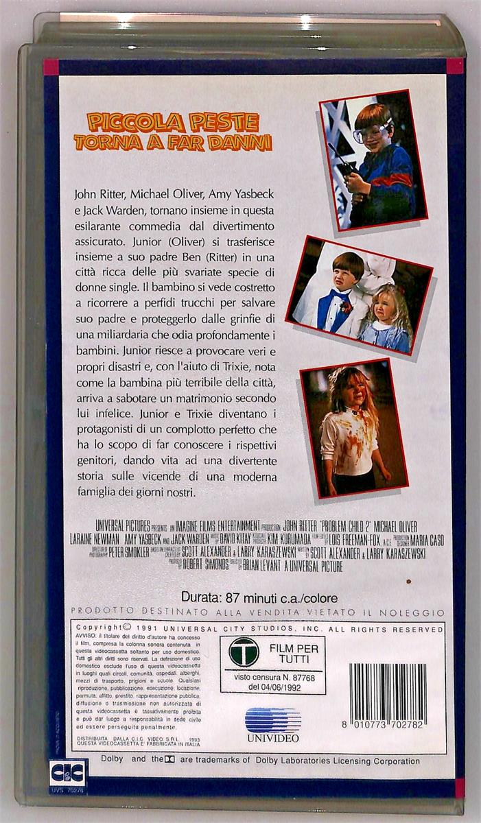 EBOND Piccola Peste Torna a Far Danni Universal VHS VH004926