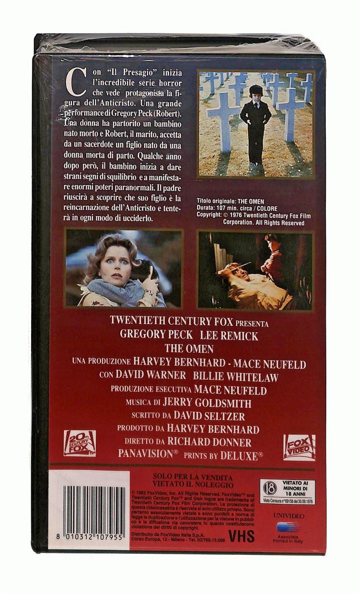 EBOND Omen Il Presagio Silver & Gold Fox VHS VH003821
