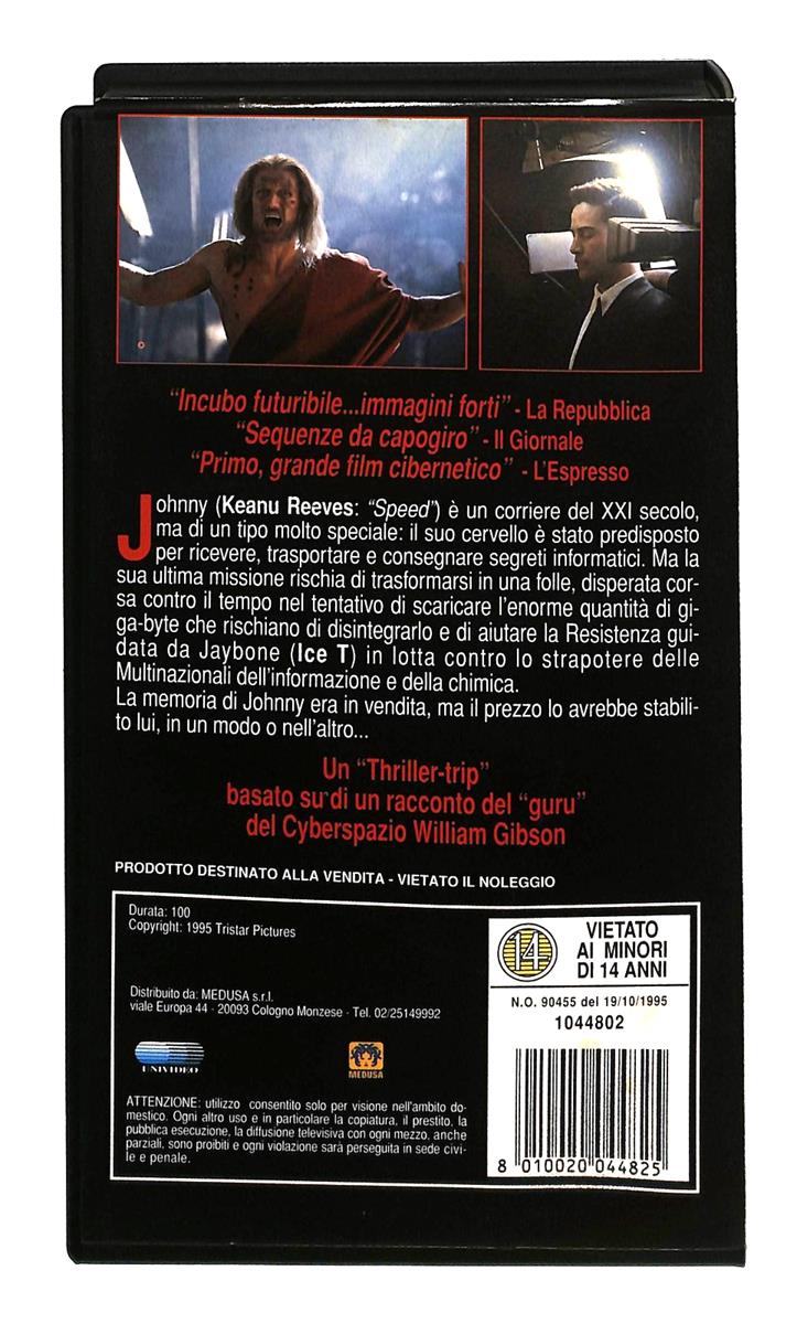 EBOND Johny Mnemonic Medusa VHS VH005214