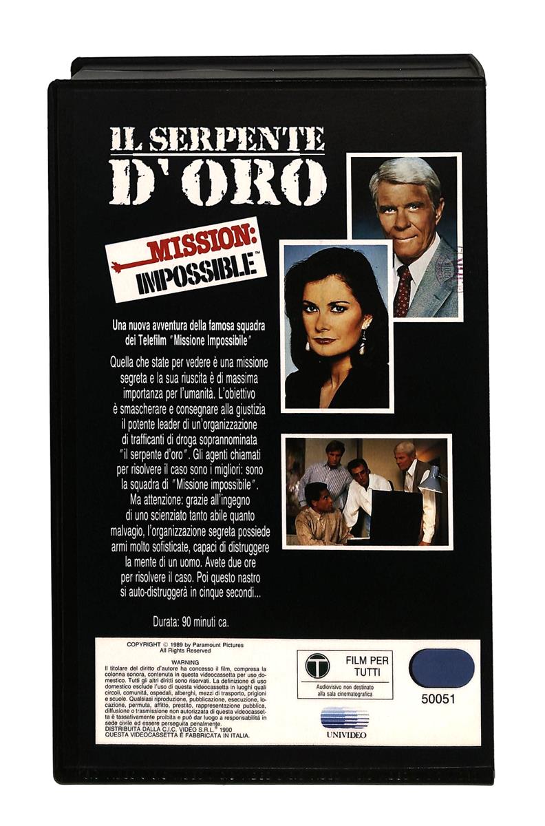 EBOND Il Serpente d Oro Mission Impossibile Paramount Cic VHS VH005031