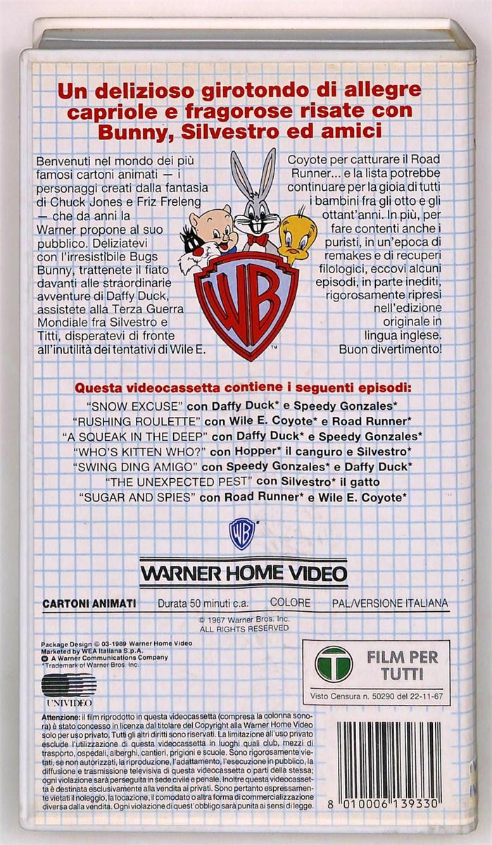 EBOND Cartoonshow N 4 Silvestro e Gonzales In Orbita Parte 2 VHS VH004716