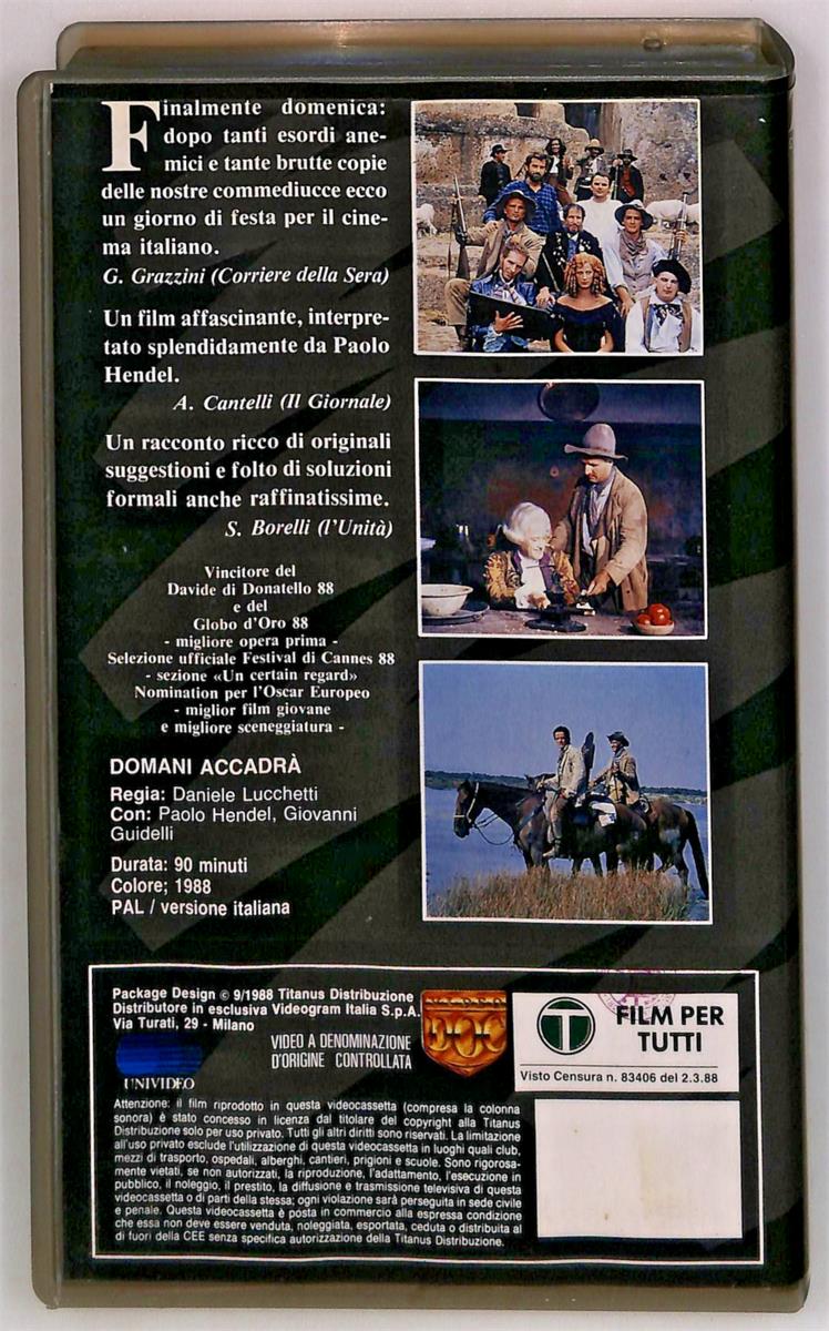 EBOND Domani Accadra Titanus VHS VH005322
