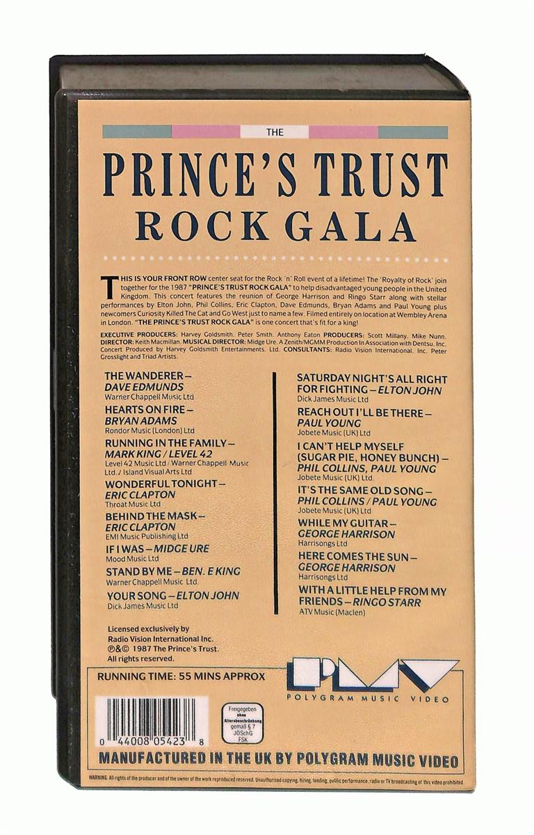 EBOND The Prince s Trust Rock Gala No Ita VHS VH002982