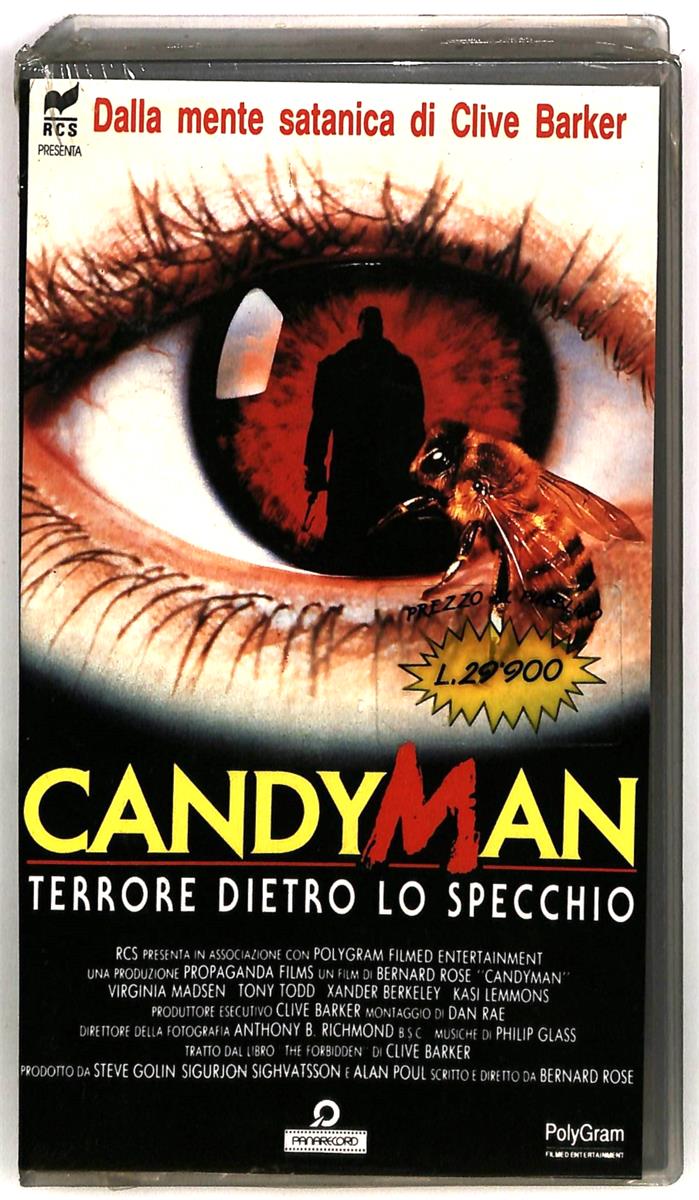 EBOND Candy Man Terrore Dietro Lo Specchio Panarecord Rcs VHS VH005177