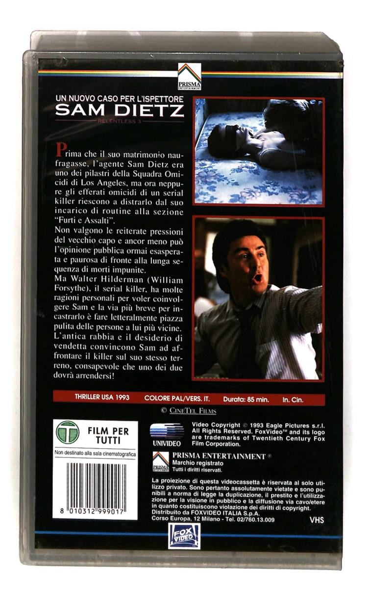 EBOND Un Nuovo Caso Per l Ispettore Sam Dietz Prisma Fox VHS VH004503