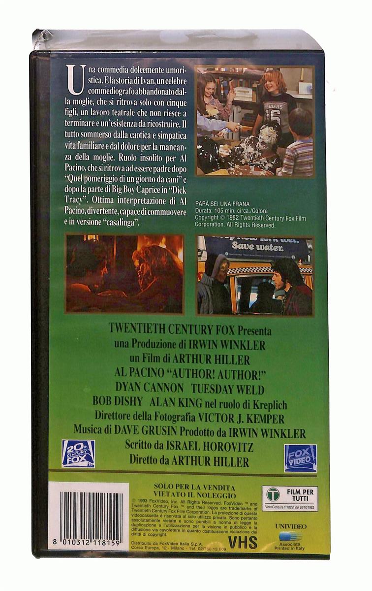 EBOND Papa Sei Un Frana Al Pacino Silver Gold Fox VHS VH002883