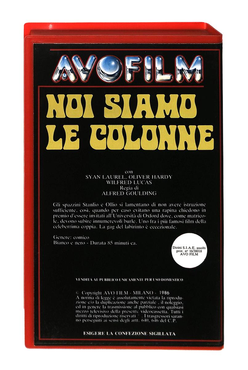 EBOND Noi Siamo Le Colonne Avofilm VHS VH004131
