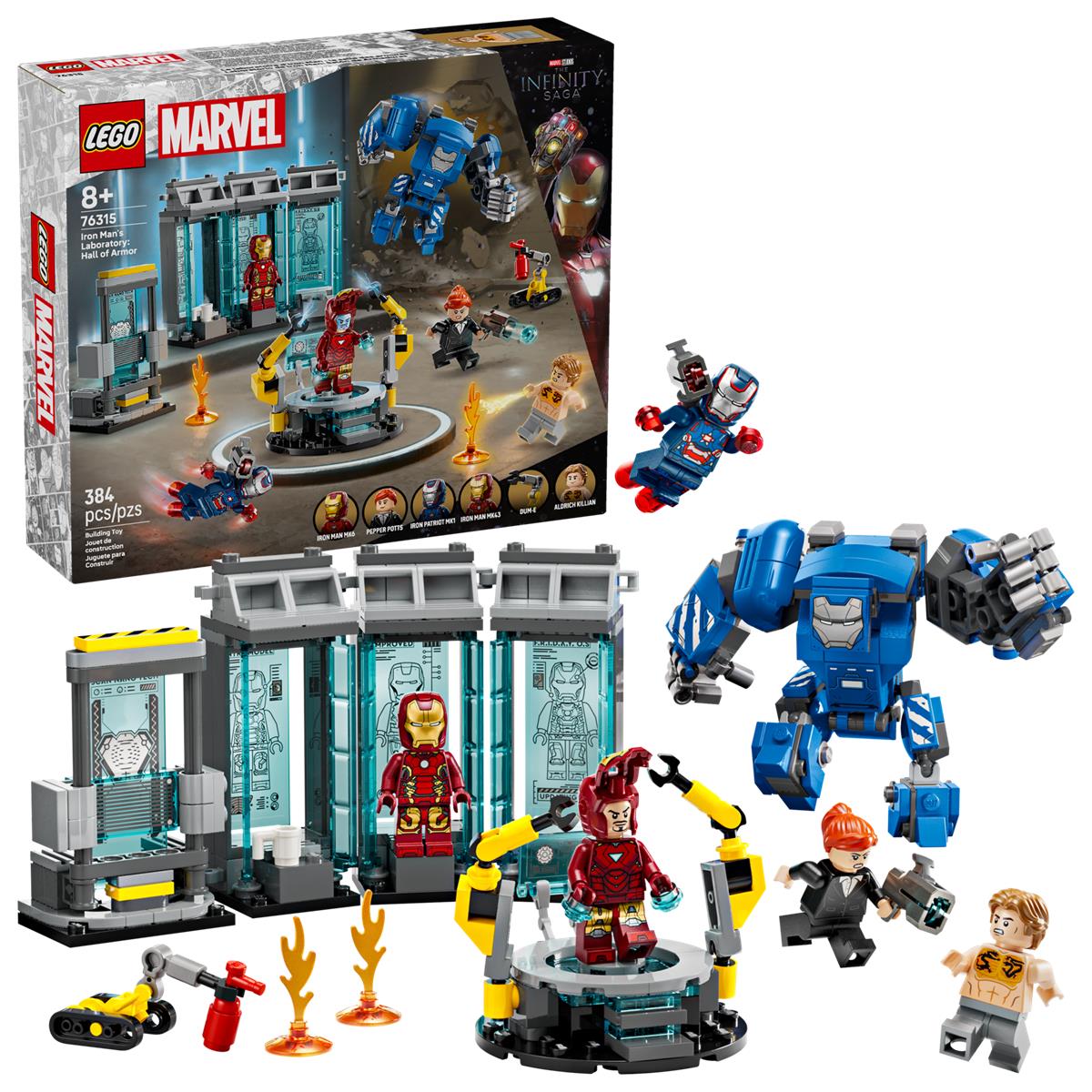 LEGO 76315 Laboratorio di Iron Man: Sala delle Armature