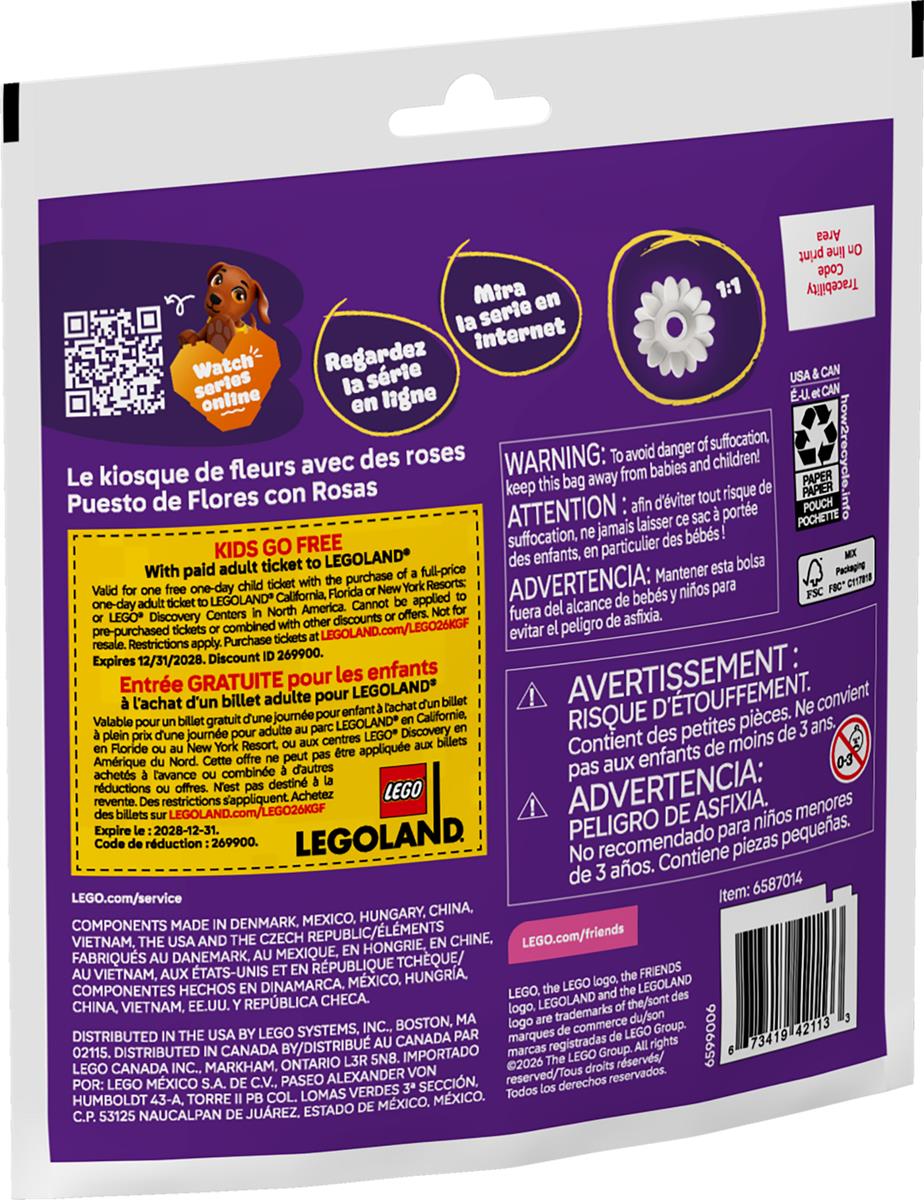 LEGO 30721 Bancarella di fiori con rose