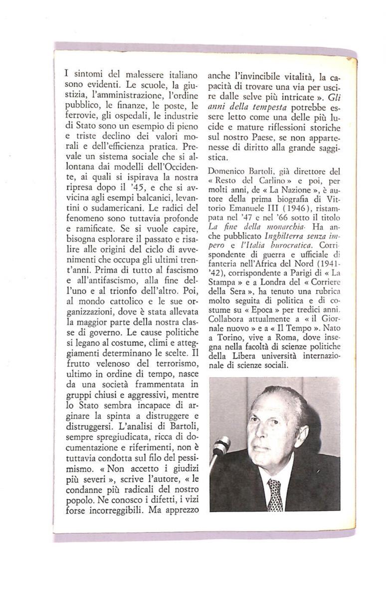 EBOND Gli Anni Della Tempesta Libro LI006859