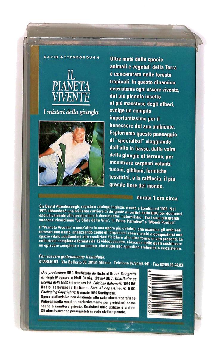 EBOND Il Pianeta Vivente I Misteri Della Giungla Starlight Videorai VHS VH002872