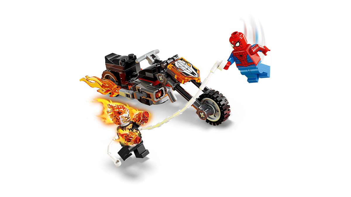 LEGO 76335 Spider-Man vs. Ghost Rider in motocicletta