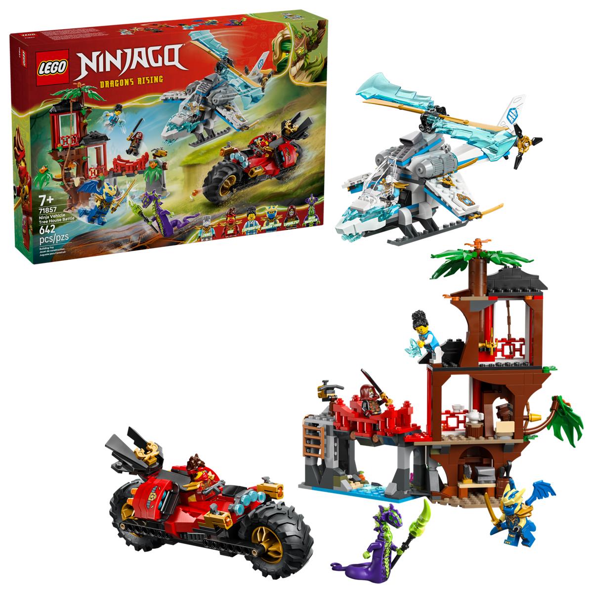 LEGO 71857 Battaglia alla casa sull’albero con veicolo Ninja