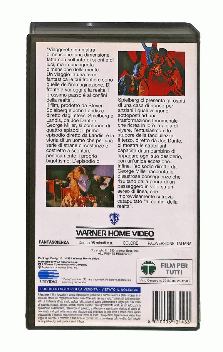 EBOND Ai Confini Della Realta Gli Scudi Wb VHS VH004269