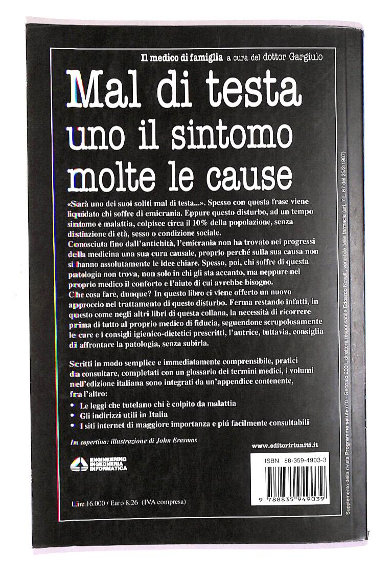 EBOND Mal Di Testa Uno Il Sintomo Molte.. Di Shirley Trickett Libro LI014762
