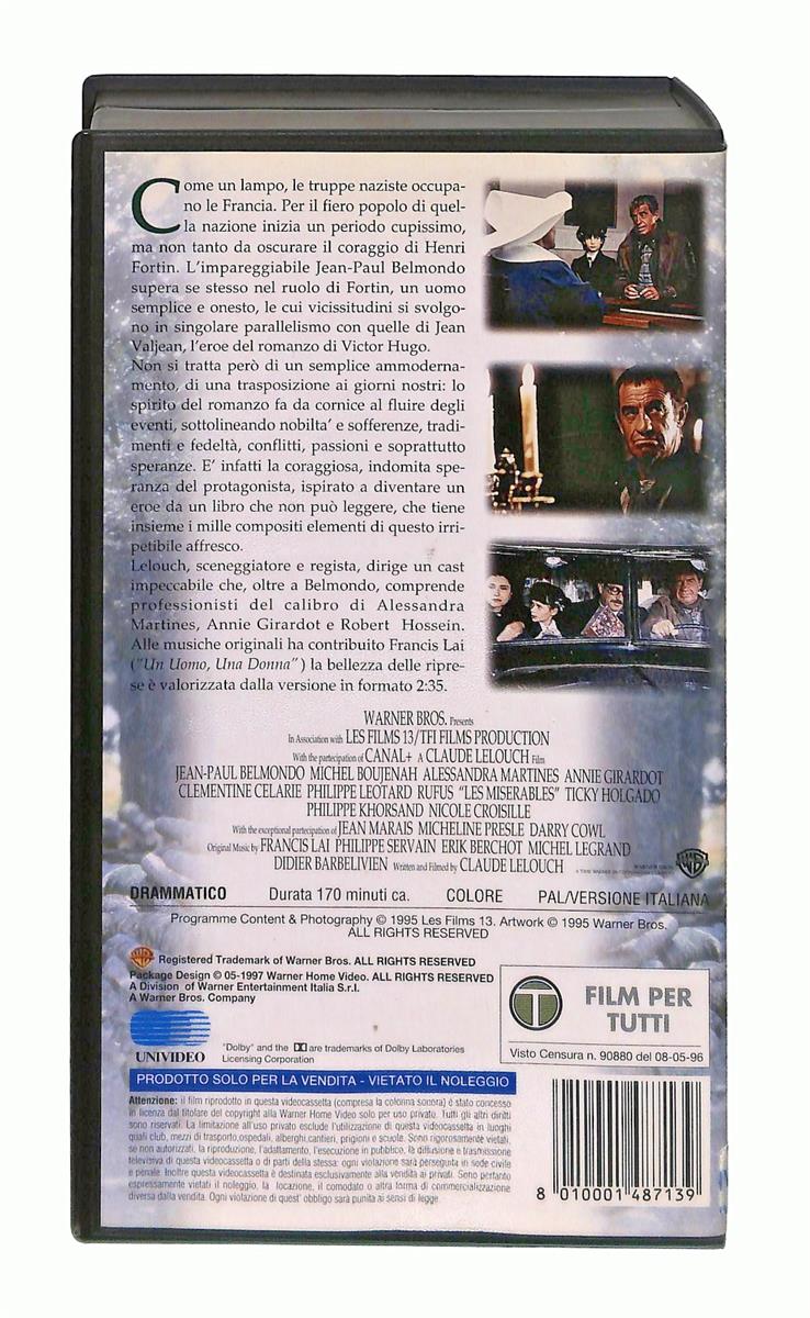 EBOND I Miserabili Belmondo Gli Scudi Wb VHS VH002754