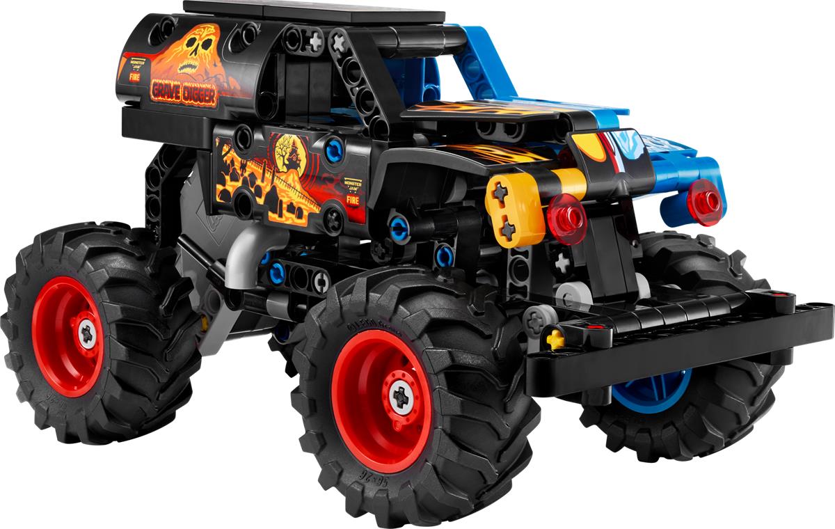 LEGO 42219 Monster Jam™ Grave Digger™ Fuoco e Ghiaccio
