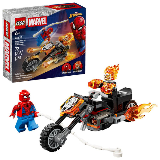 LEGO 76335 Spider-Man vs. Ghost Rider in motocicletta
