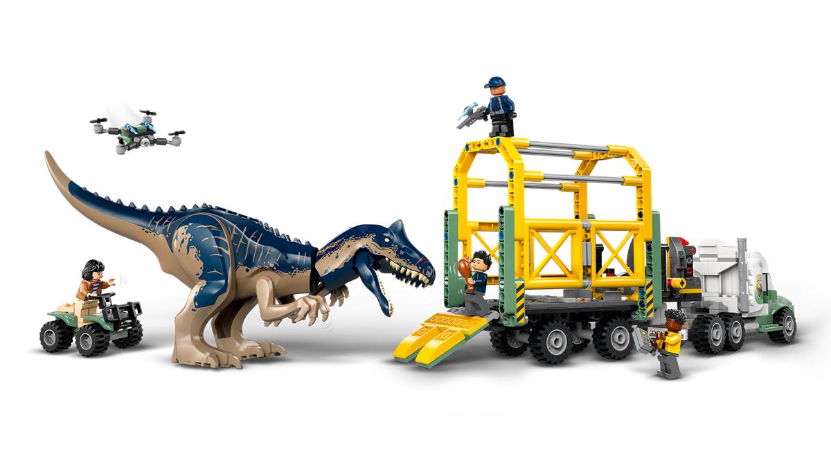 LEGO 76966 Missione dinosauro: camion di trasporto dell’allosauro