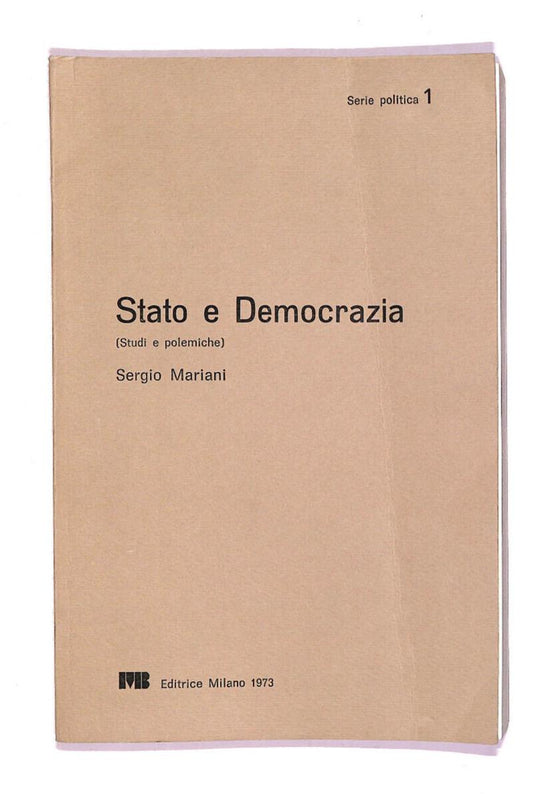 EBOND Stato e DemocraziaLi07655 Libro LI007655