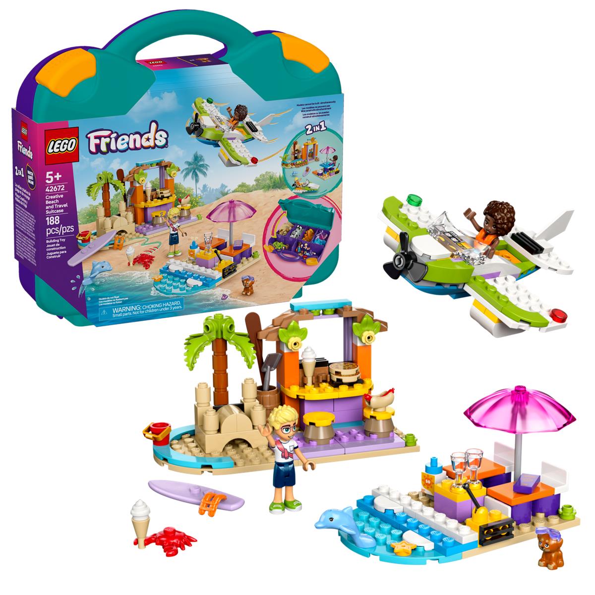 LEGO 42672 Valigia creativa da spiaggia e da viaggio