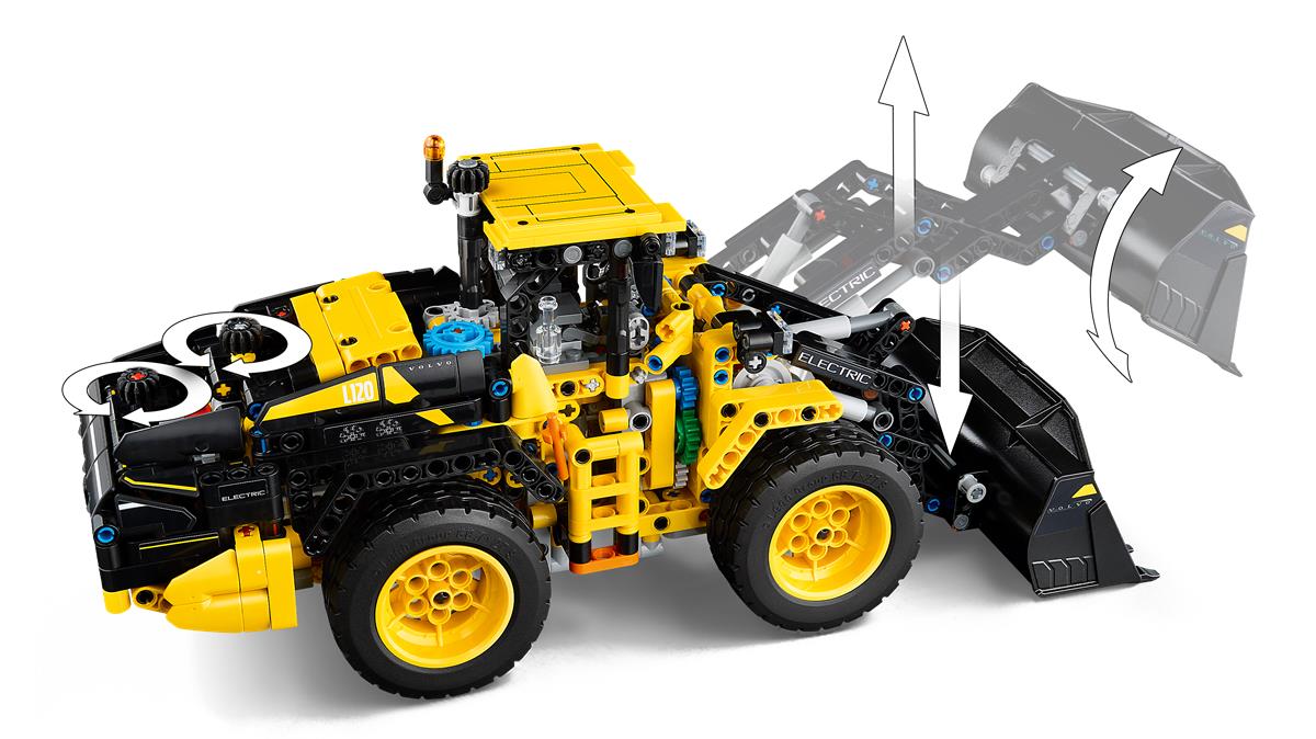 LEGO 42209 Pala gommata Volvo L120 Electric