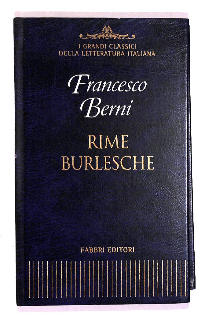 EBOND Rime Burlesche Classici Letteratuta Fabbri Ed Libro LI018357
