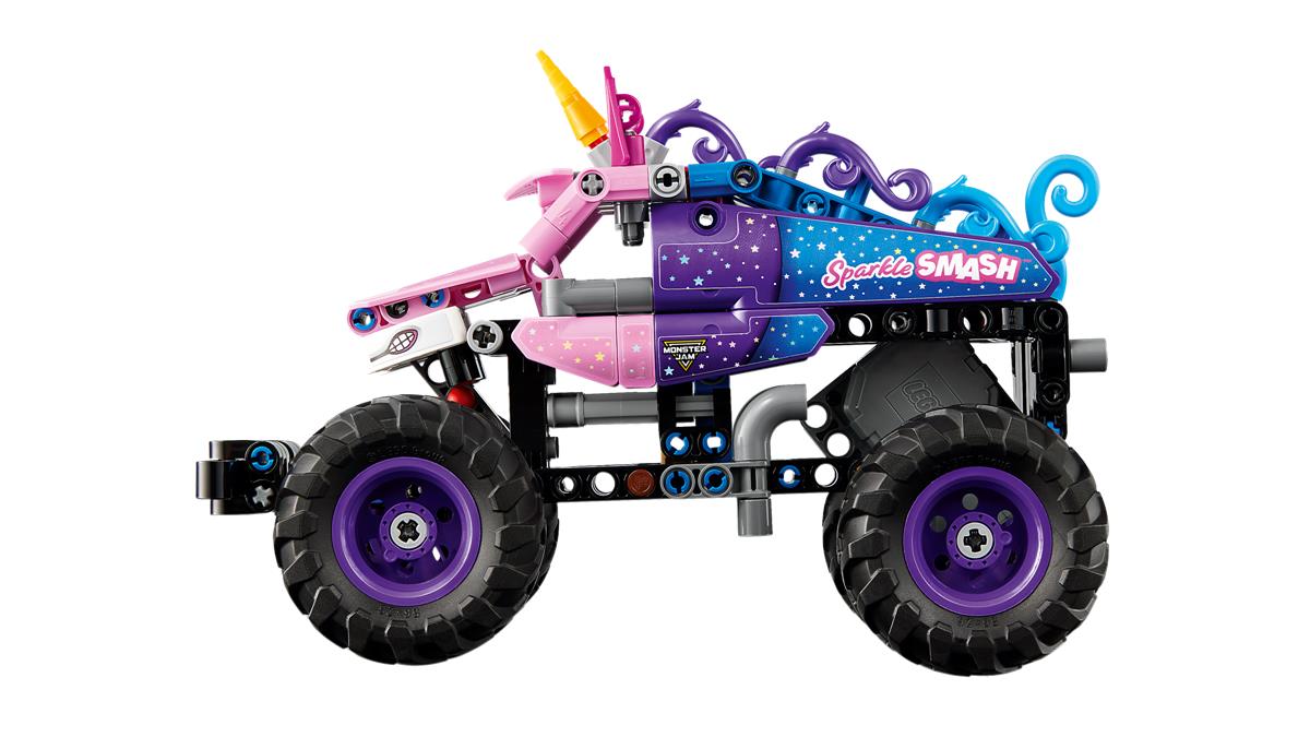 LEGO 42220 Monster Jam™ Sparkle Smash™ a retrocarica
