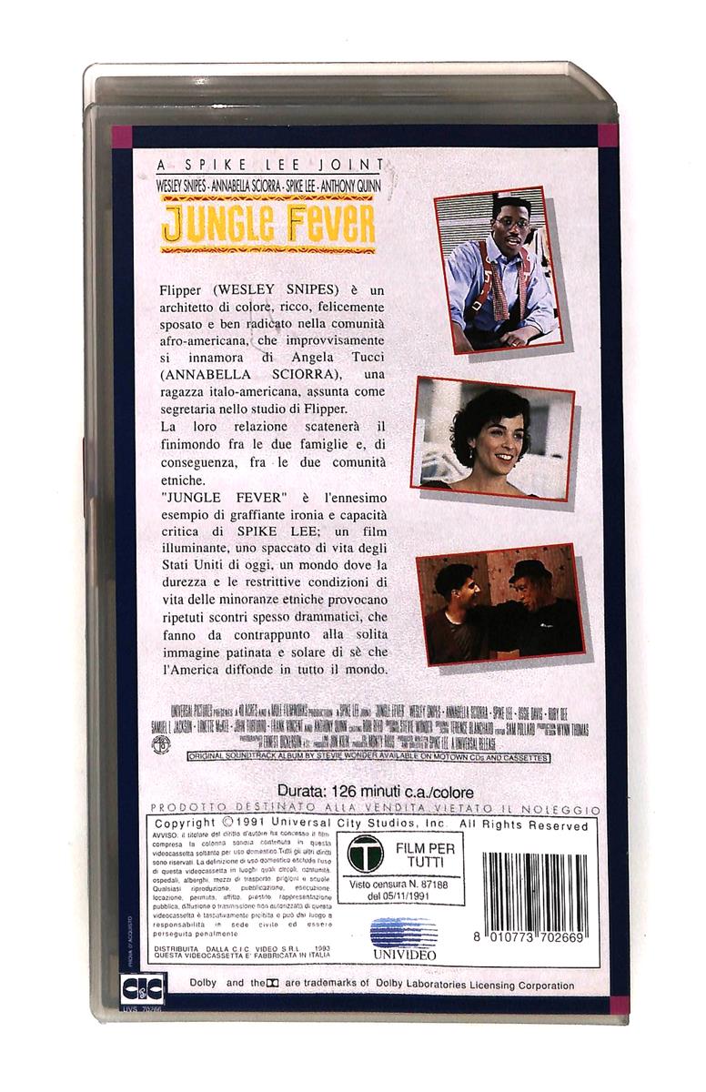 EBOND Jungle Fever Universal Cic VHS VH003313