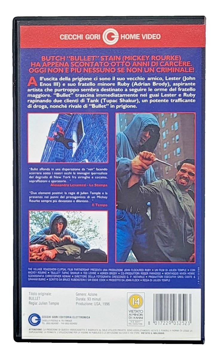 EBOND Bullet Cecchi Gori Home Video VHS VH004379