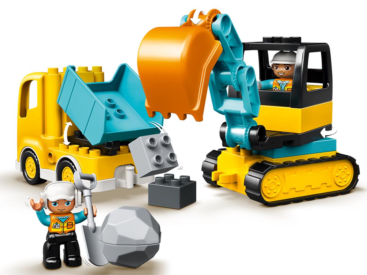 LEGO 10931 Camion e scavatore cingolato