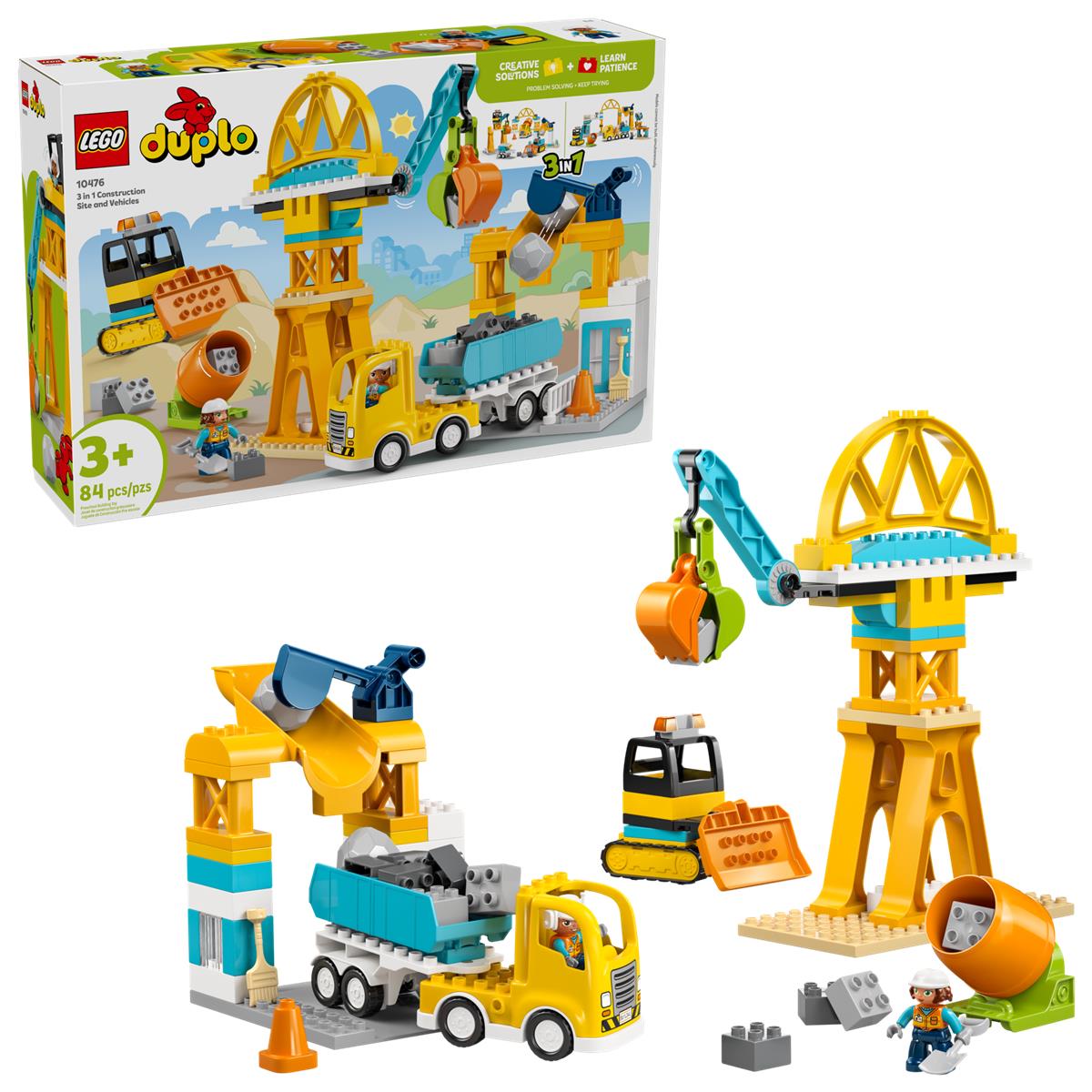 LEGO 10476 Cantiere e veicoli 3 in 1