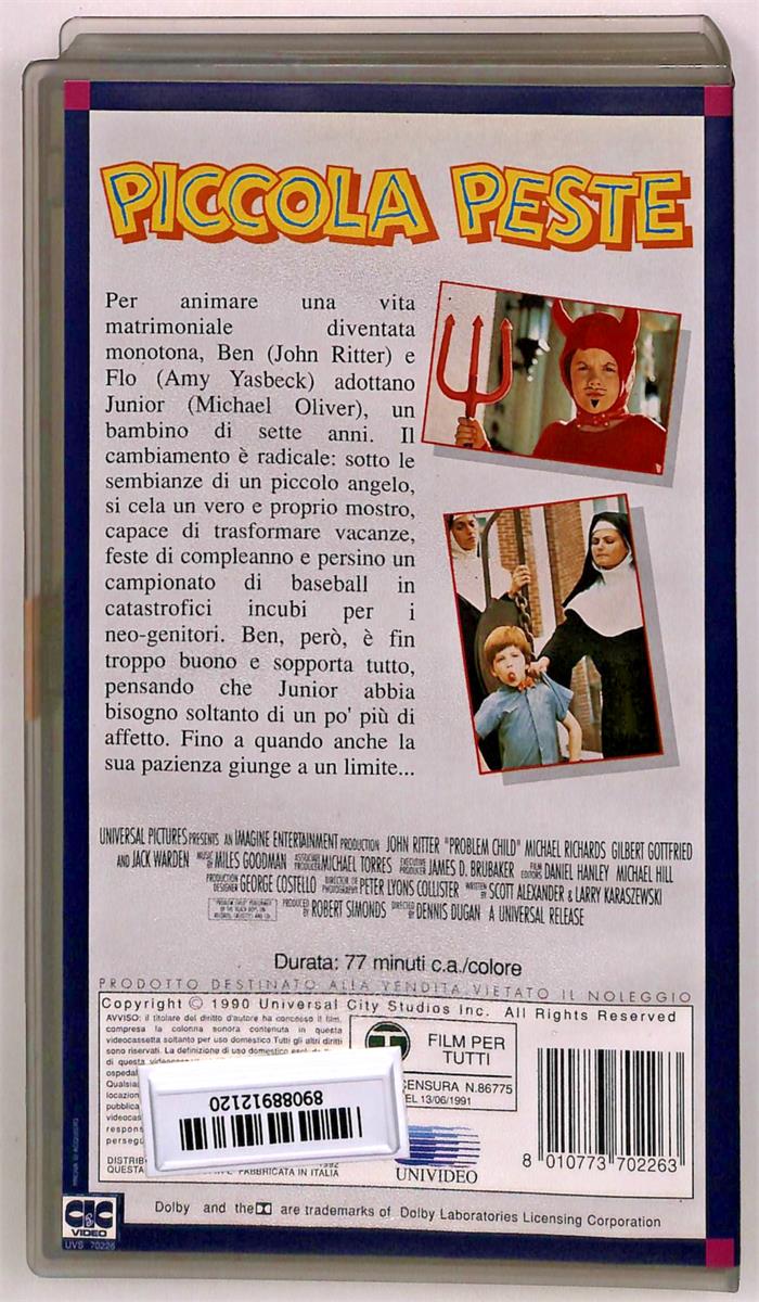 EBOND Piccola Peste Universal Cic VHS VH004958