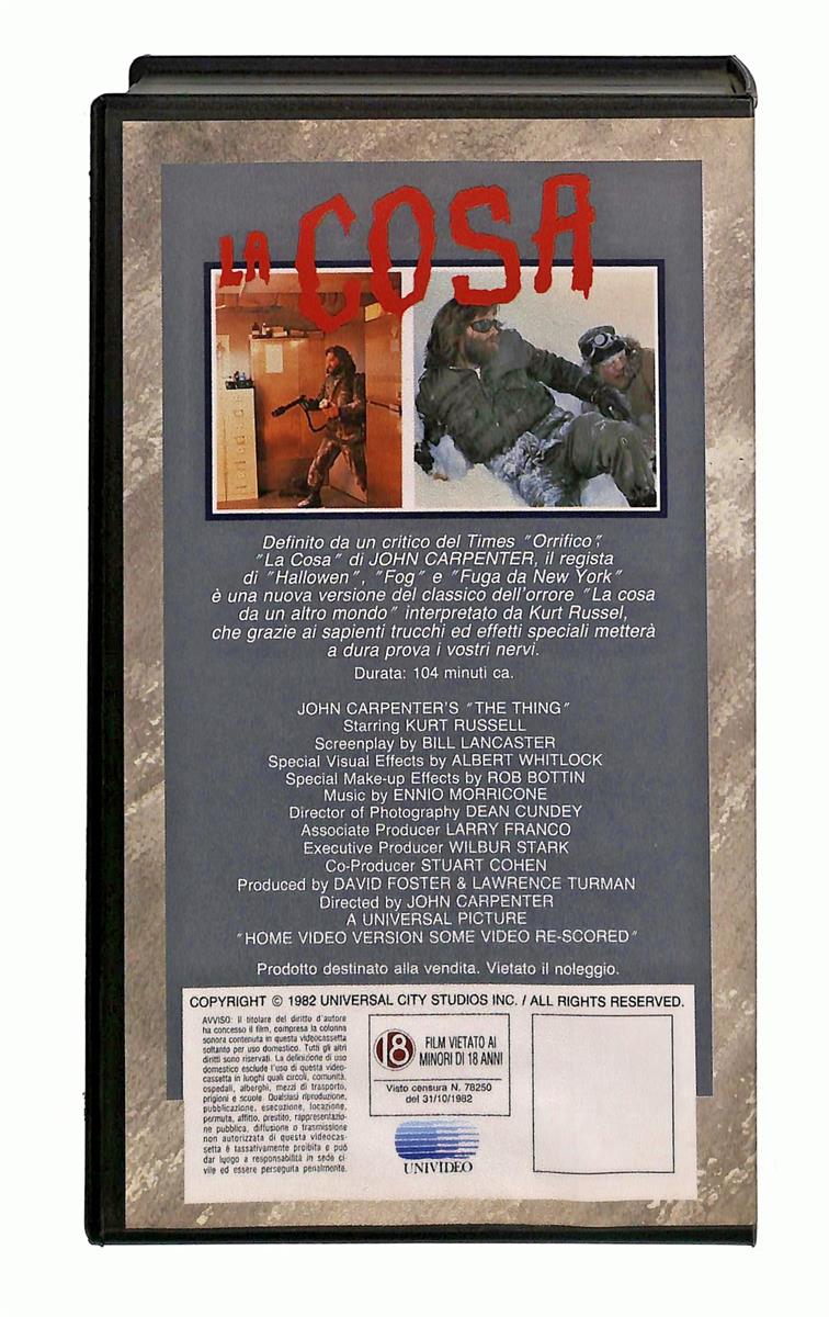 EBOND La Cosa Universal Cic VHS VH005467