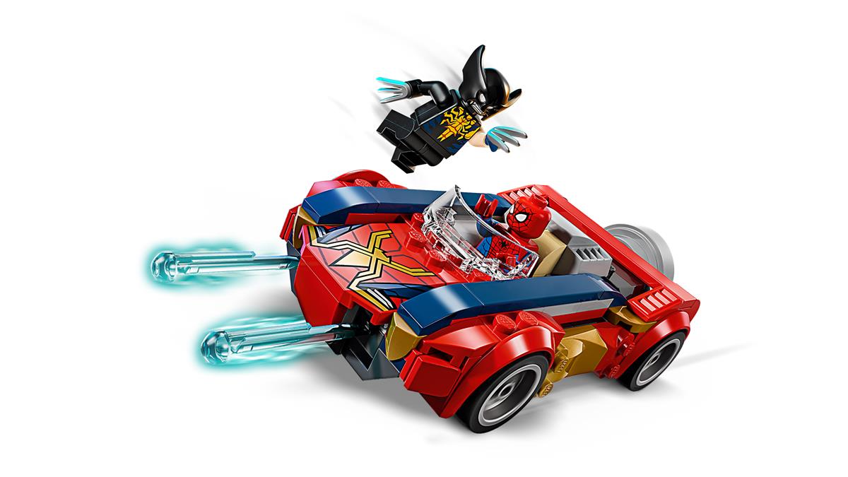 LEGO 76336 Auto di Spider-Man vs. Venomized Wolverine