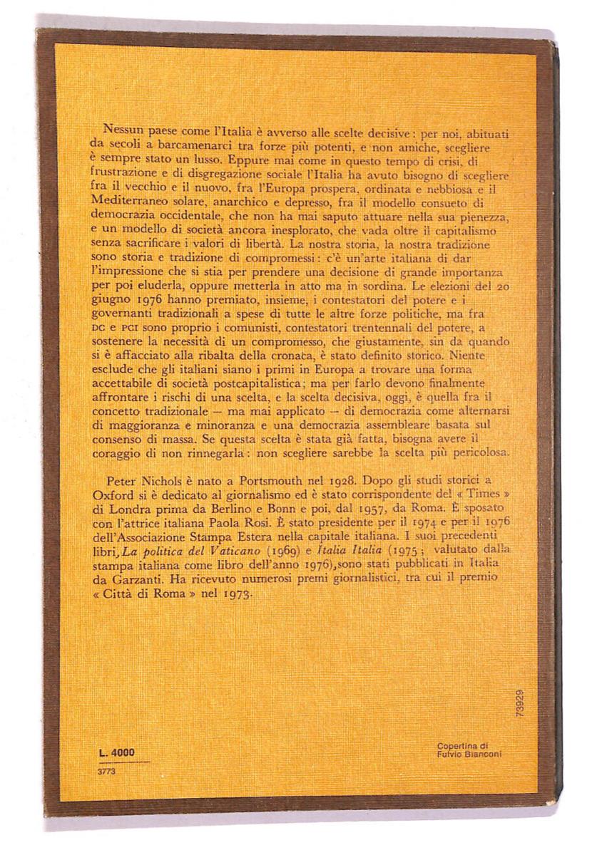 EBOND La Scelta Italiana Libro LI007454