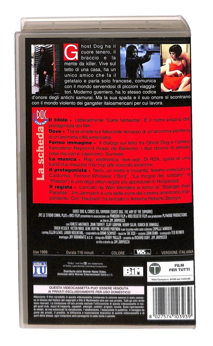 EBOND Ghost Dog Il Codice Del Samurai Doc Cinema VHS VH004427