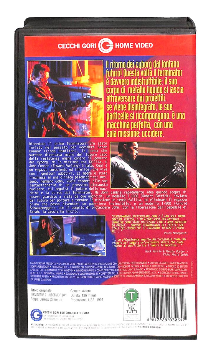 EBOND Terminator 2 Cecchi Gori Home Video VHS VH004884