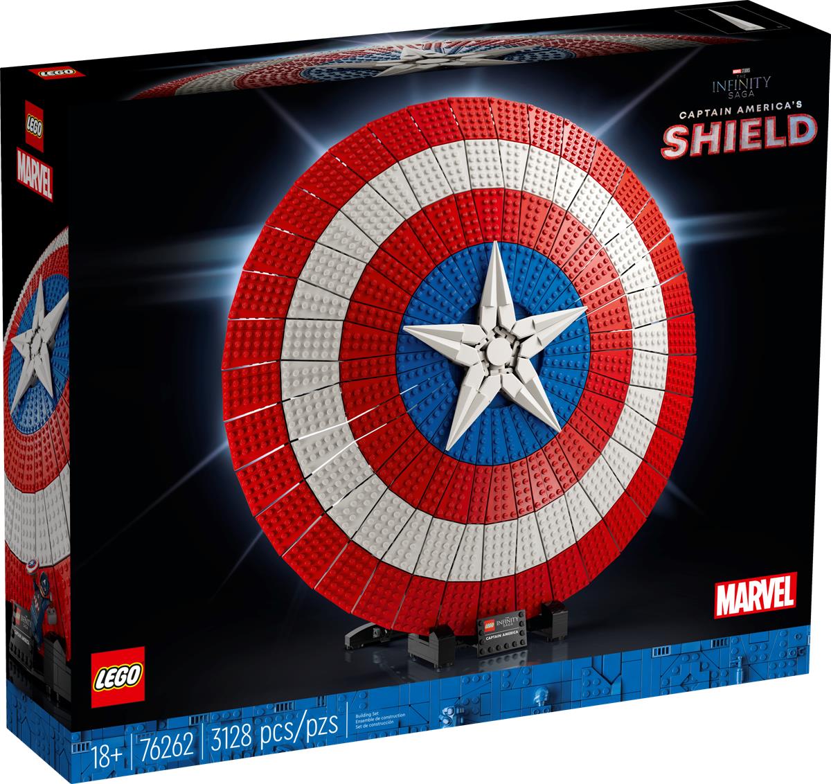 LEGO 76262 LO SCUDO DI CAPTAIN AMERICA MARVEL