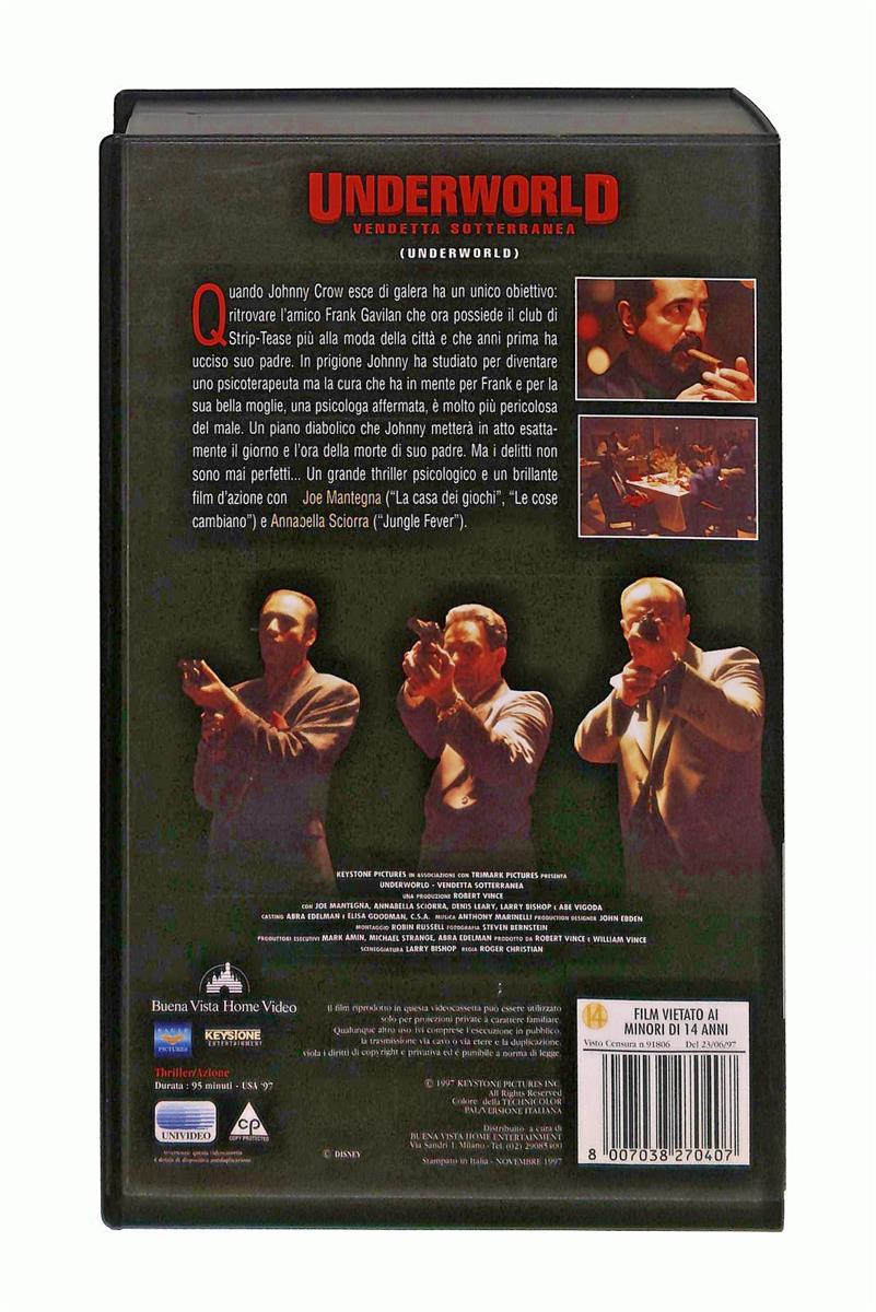 EBOND Underwolrd Buena Vista Home Video VHS VH003553