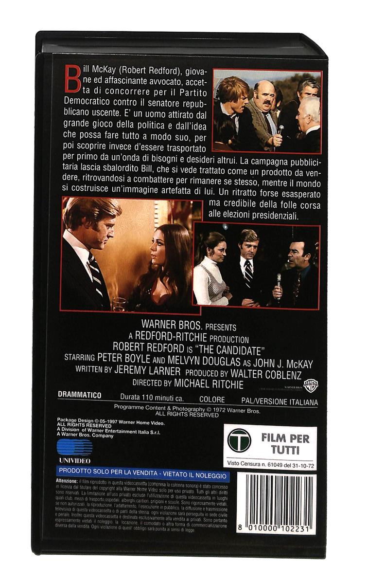 EBOND Il Candidato Robert Redford Gli Scudi Wb VHS VH004213
