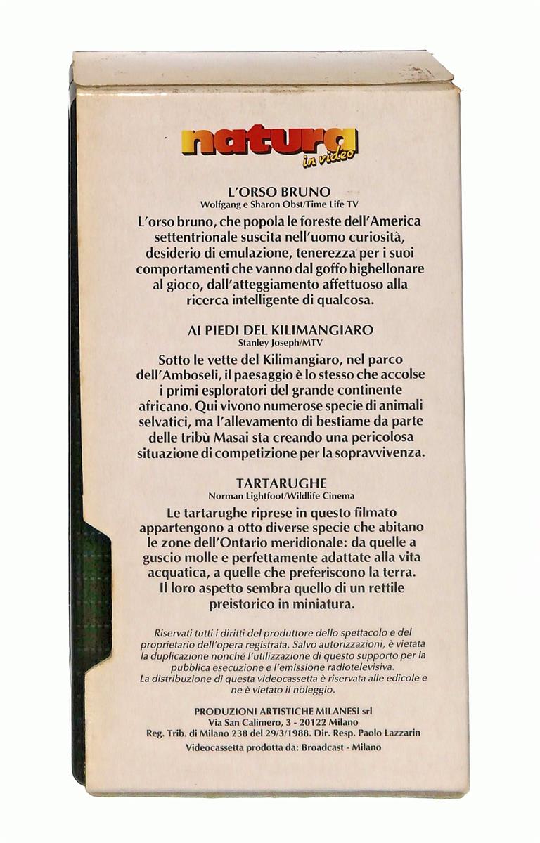 EBOND Natura In Video N 17 L Orso Bruno Ai Piedi Del Kilimangiaro VHS VH002934