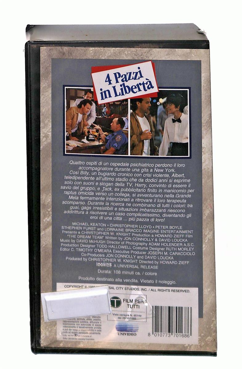 EBOND 4 Pazzi In Liberta Universal Cic VHS VH003516