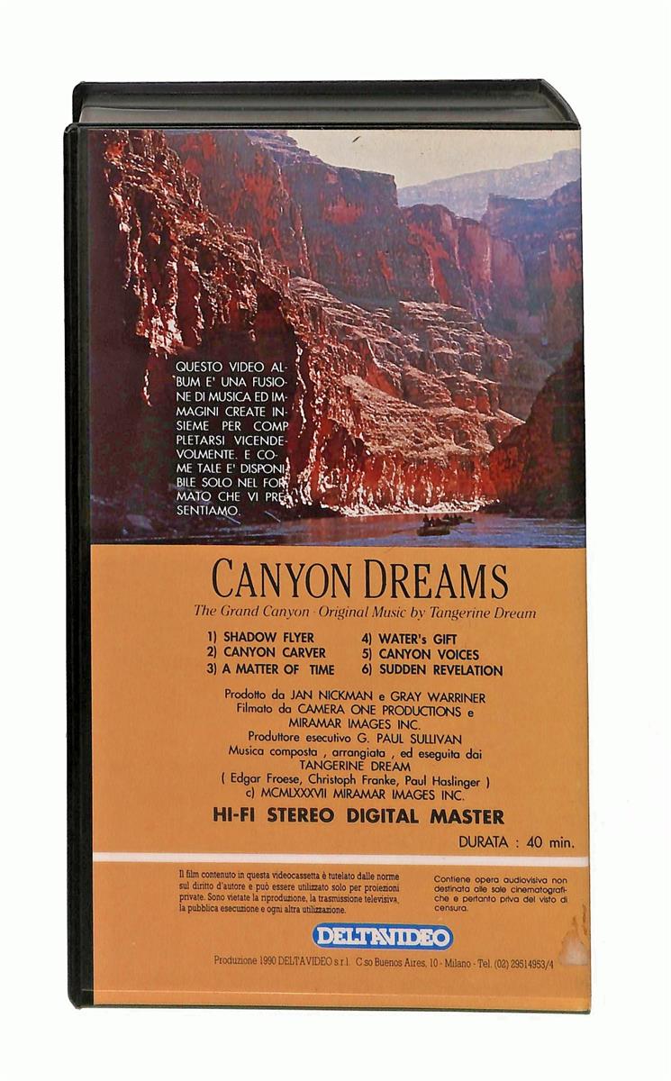EBOND Canyon Dreams New Age Music Deltavideo Edizione Italiano VHS VH003266