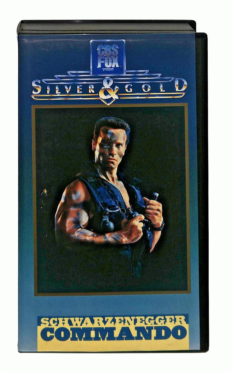 EBOND Commando Schwarzenegger Silver & Gold Cbs Fox VHS VH003914